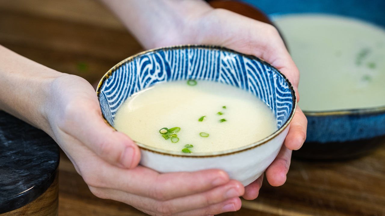 Refreshing Milk Jug with Creamy White Texture