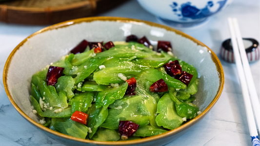 Garlic Stir Fry Bitter Melon (蒜蓉炒苦瓜)