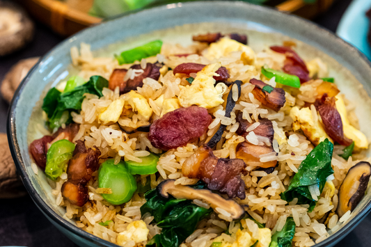 Cantonese Fried Rice With Cured Meat (广式腊味炒饭)