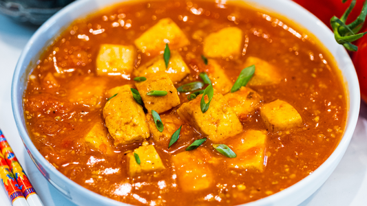 WINTER WARMER - Five Minutes Tomato Tofu Soup