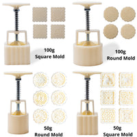 Moon Cake Making Set - 16 Patterns Total