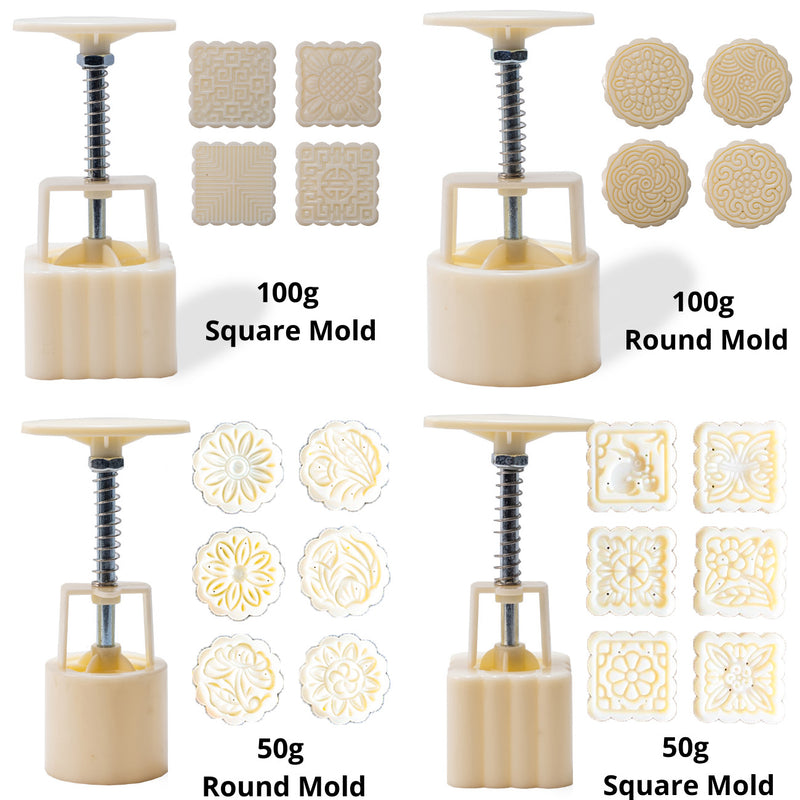 Moon Cake Making Set - 16 Patterns Total
