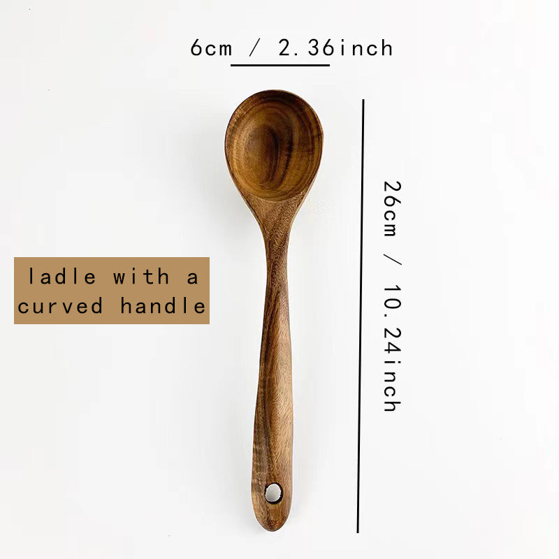 Wooden Kitchen Utensils Set