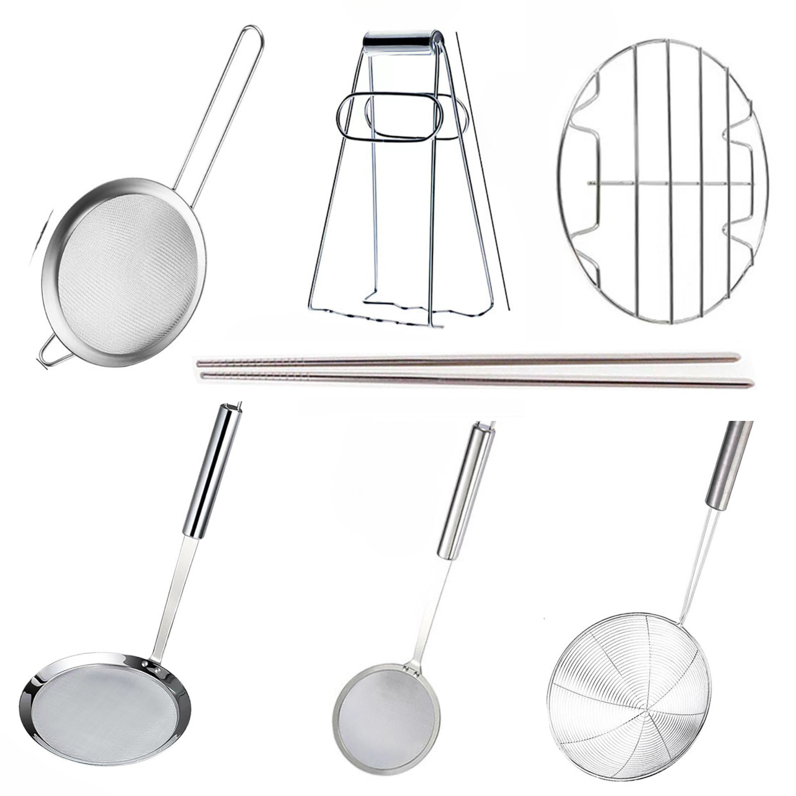 Chinese Cooking Utensil Set (7 Pieces)