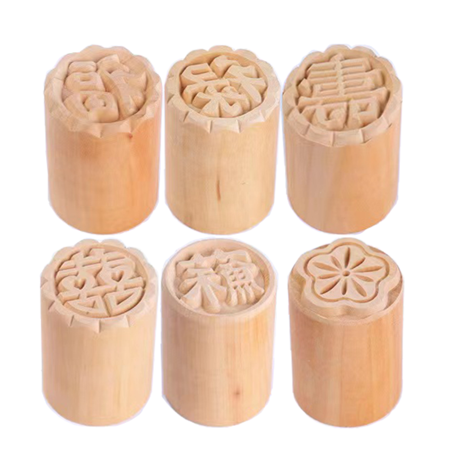 Wooden Stamp Set - For Mooncakes and Other Desserts