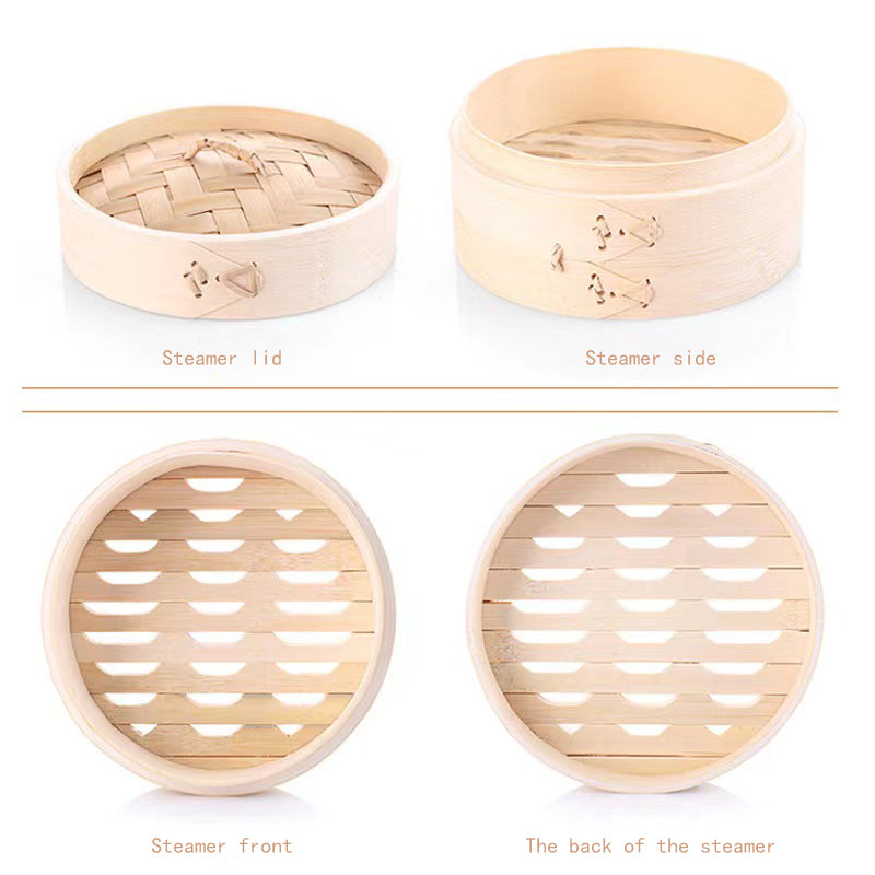 Bamboo 2 Tiered Steamer Basket (10-Inch)