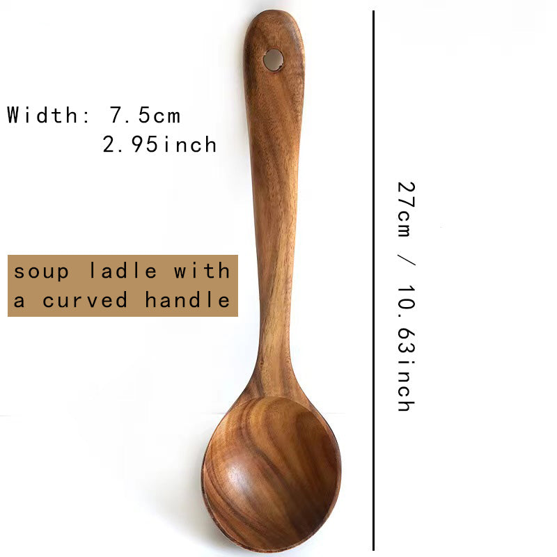 Wooden Kitchen Utensils Set