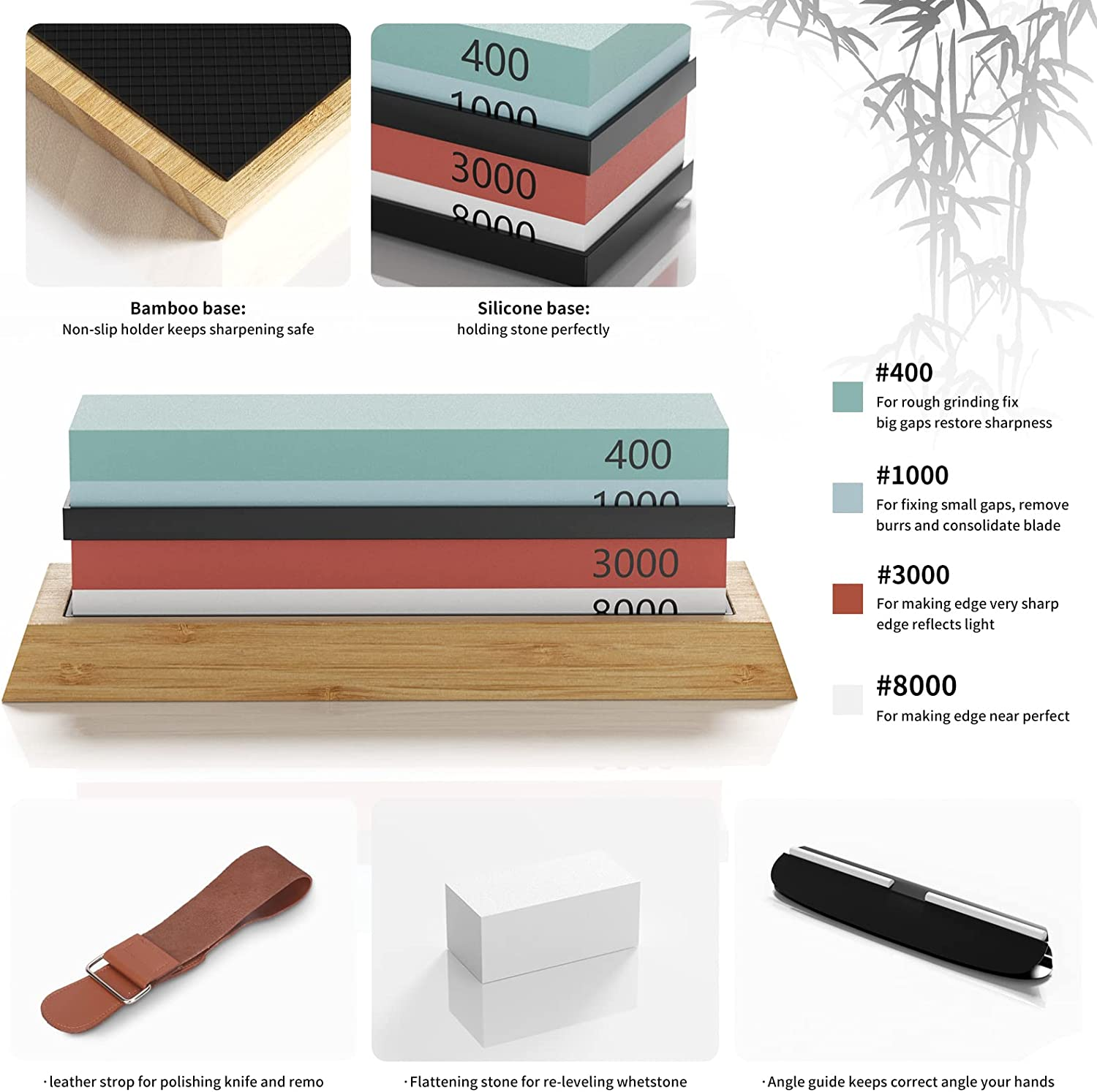 Knife Sharpening Stone Set