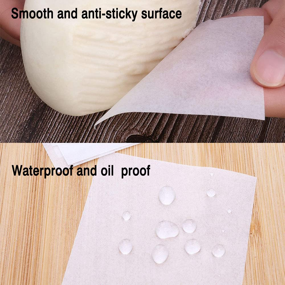 Round and Square Liners for Buns, Dumplings, and Other Dim Sum (500pieces+500 pieces)