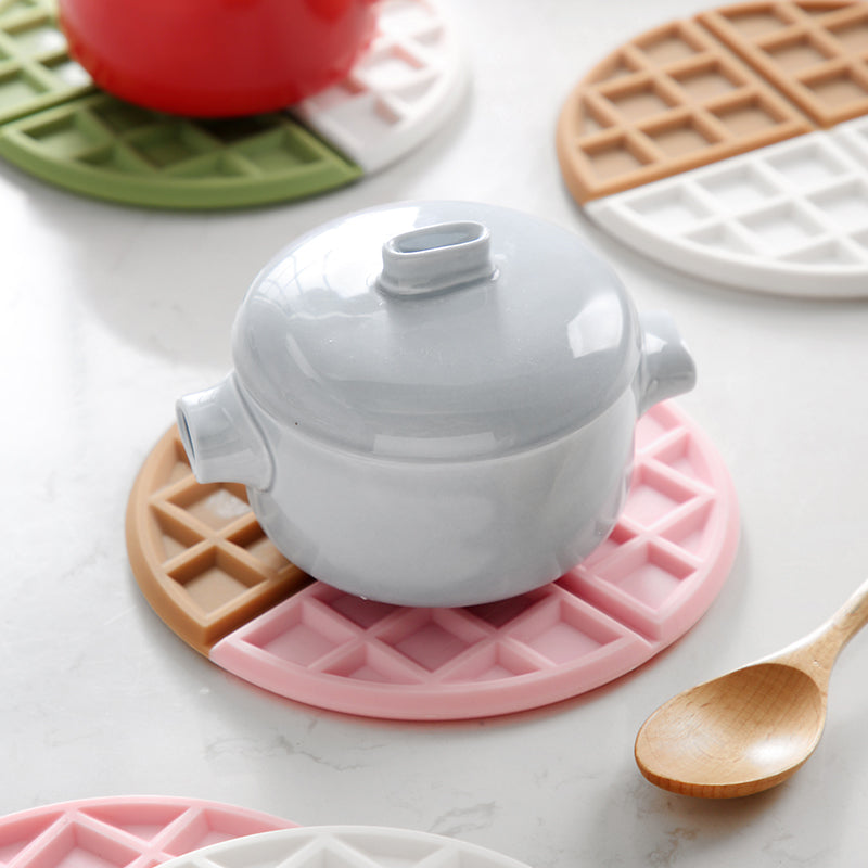 Silicone Trivets - 4 Piece Waffle Set