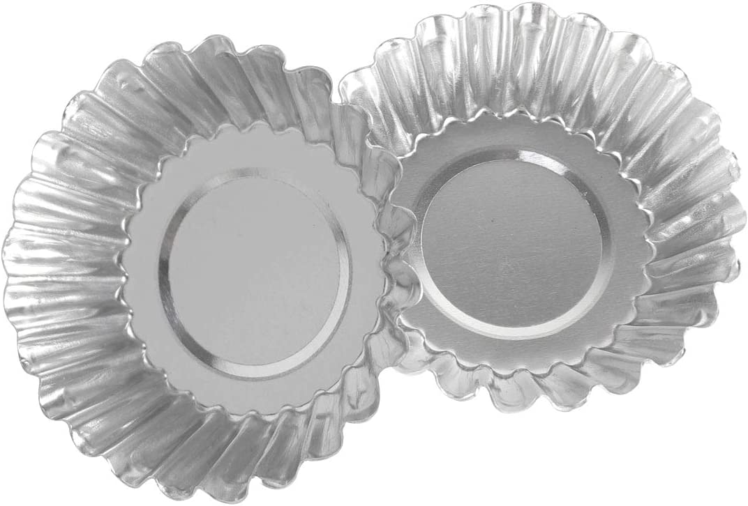 Egg Tart Molds / Mini Tart Pans / Aluminum Pie Tins / Muffin Baking Cups (30 pcs)
