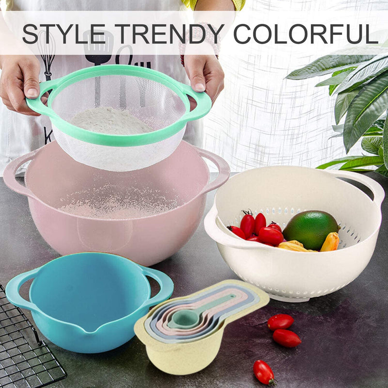 Mixing Bowls and Measuring Spoons Set