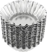 Egg Tart Molds / Mini Tart Pans / Aluminum Pie Tins / Muffin Baking Cups (30 pcs)
