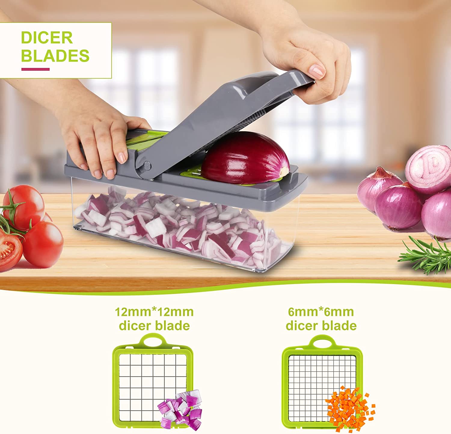 Mandoline Food Slicer (includes 13 attachments)