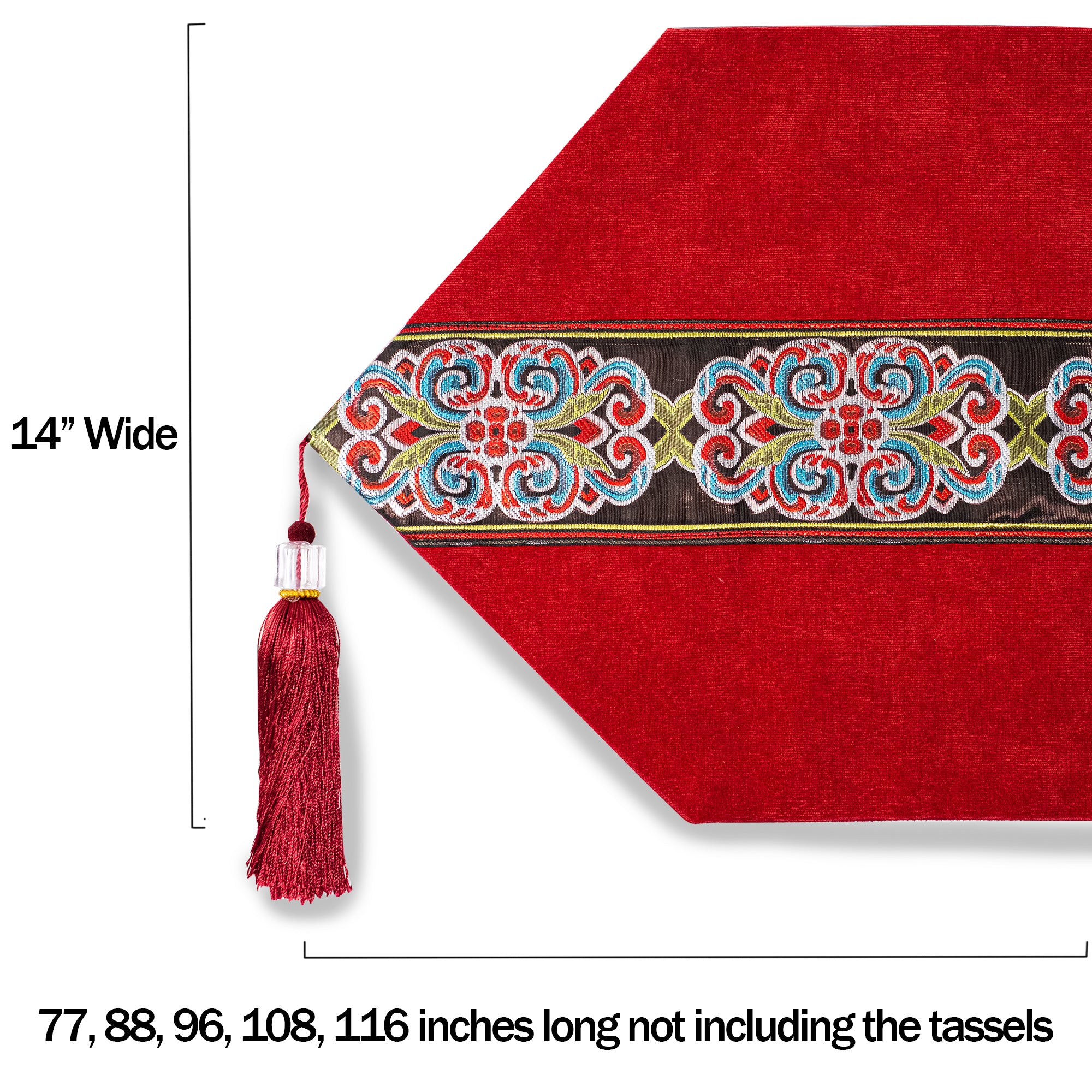 Chinese New Year Table Runner - With Optional Placements