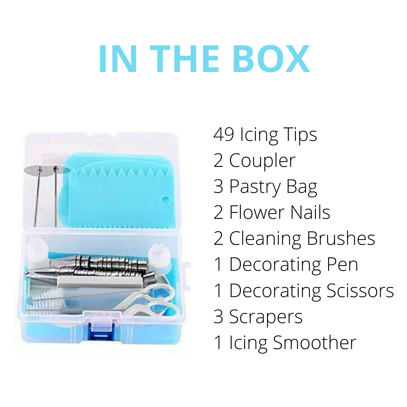 Cake Decorating Kit (64 Pieces Total)