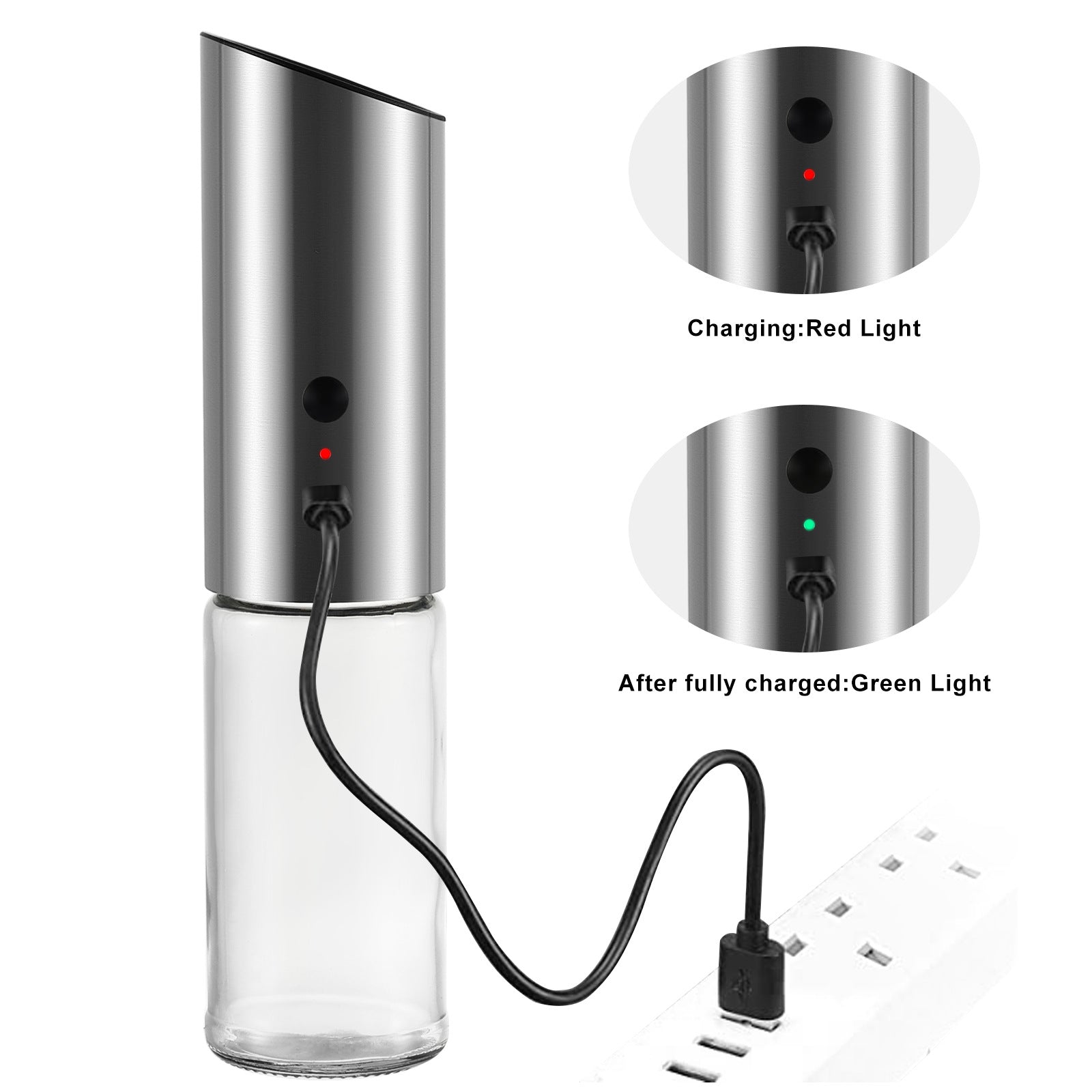 Electric Pepper Mill - Just turn it over and it will grind your pepper!