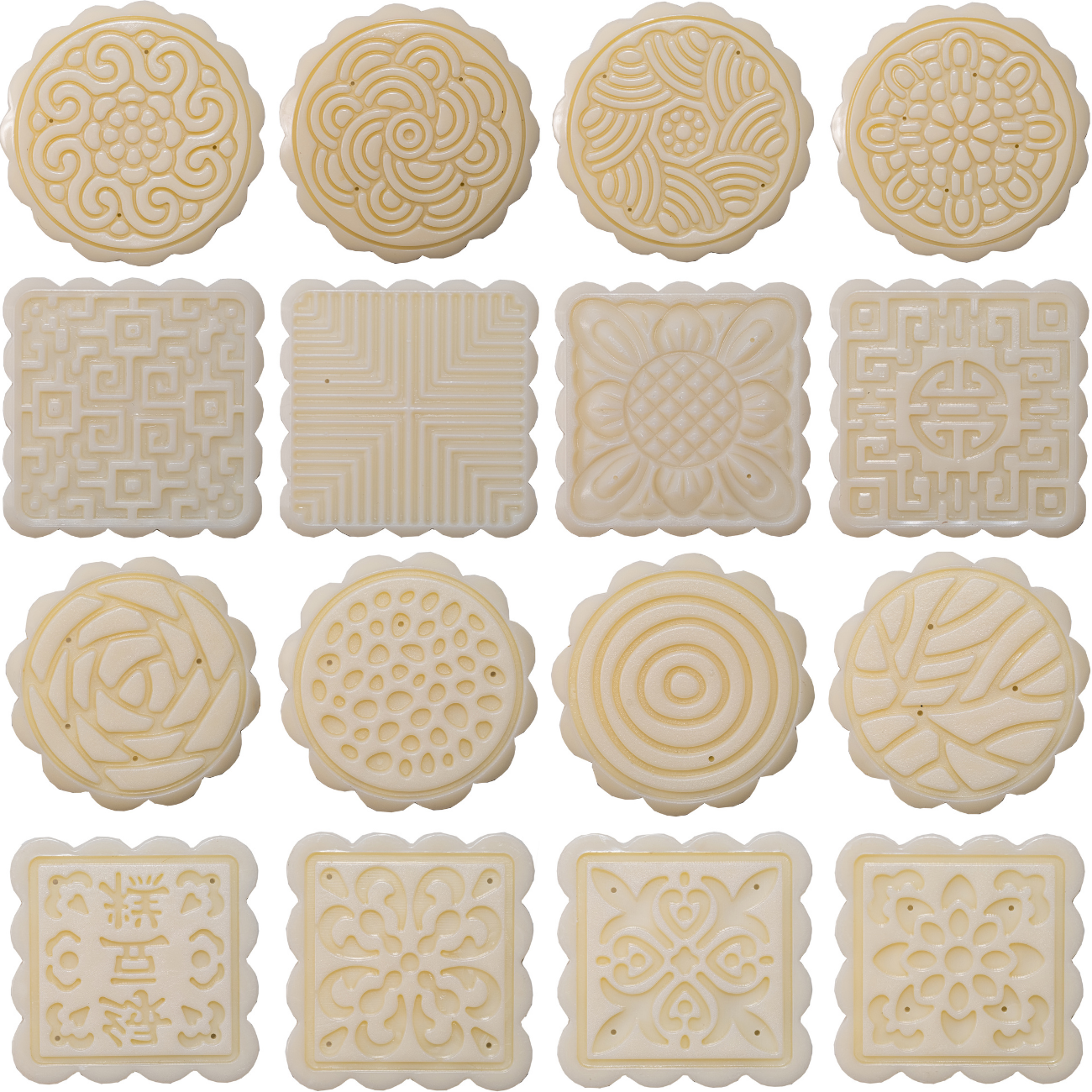 Moon Cake Making Set - 16 Patterns Total
