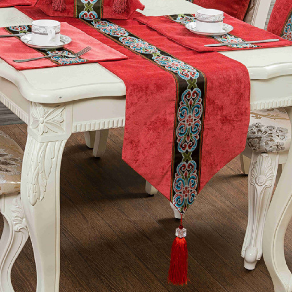 Chinese New Year Table Runner - With Optional Placements