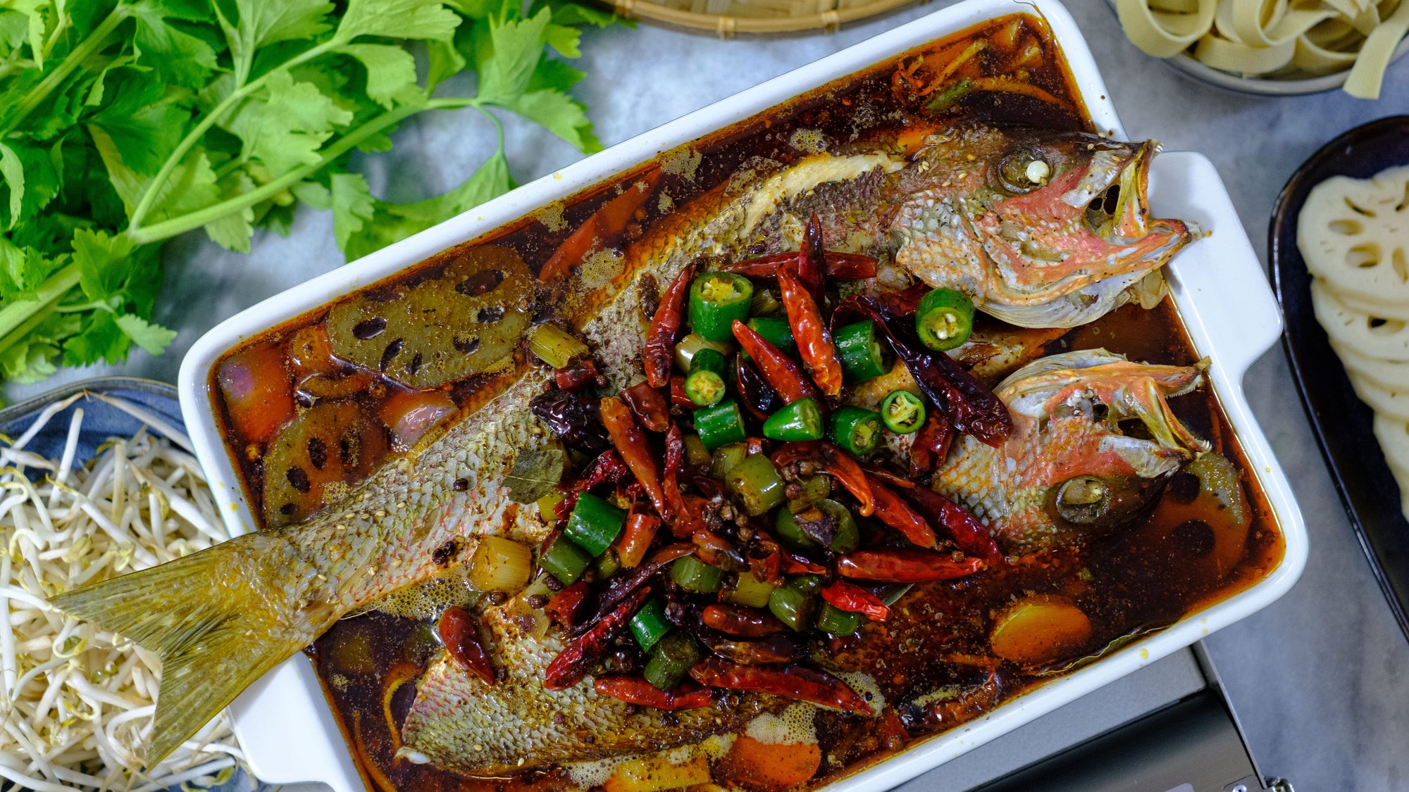 Grilled Fish Hot Pot