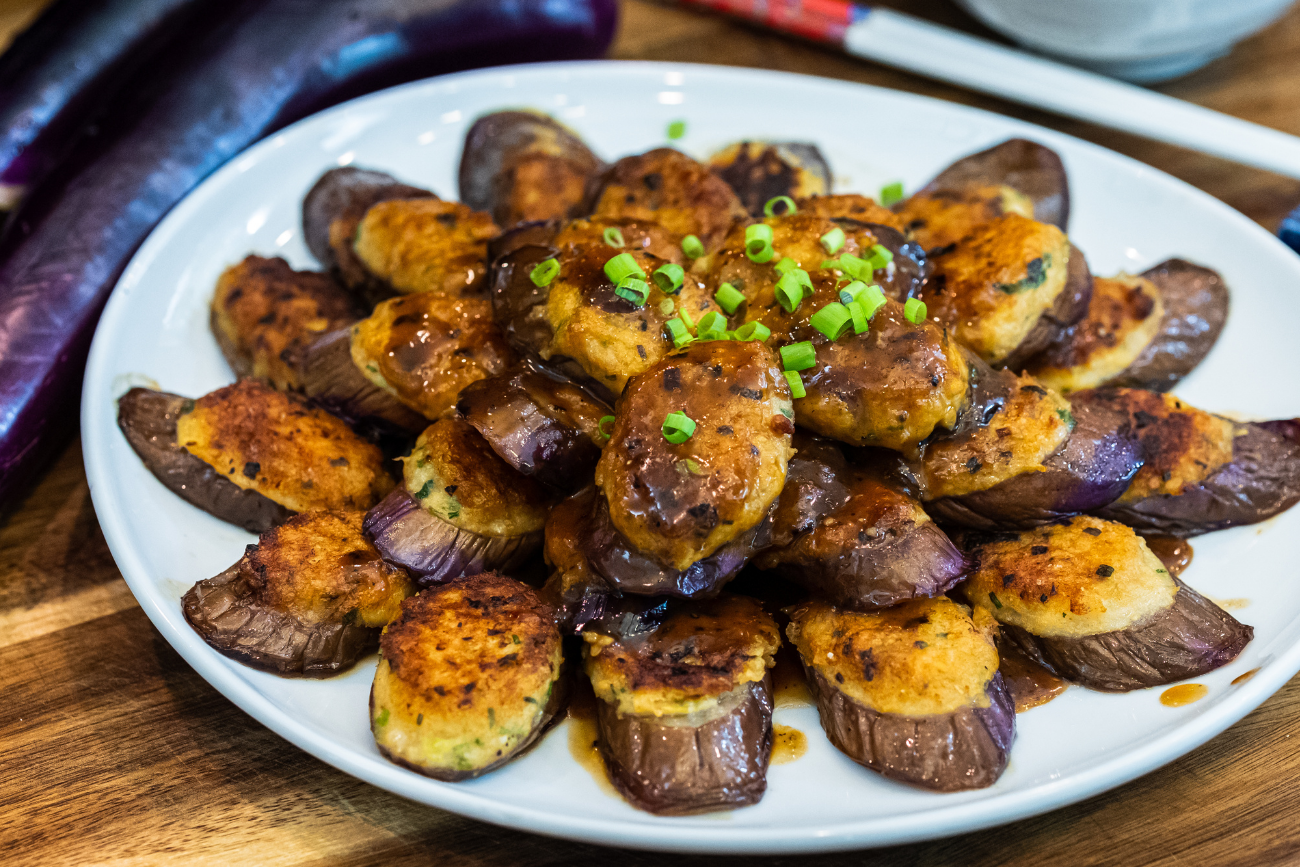 Hakka Stuffed Eggplant