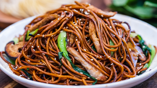 Stir Fry Noodles Pork Chow Mein Recipe (Old Shanghai Style)