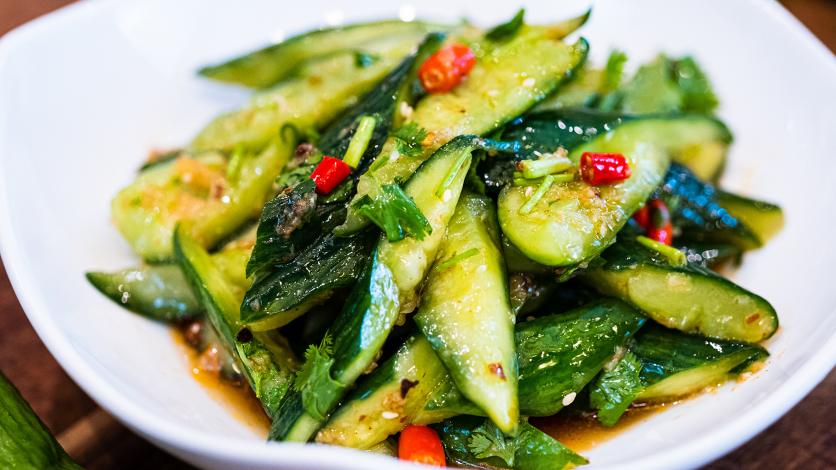 Smashed Cucumber Salad