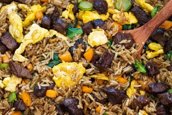 Beef Fried Rice w/ Chinese Broccoli