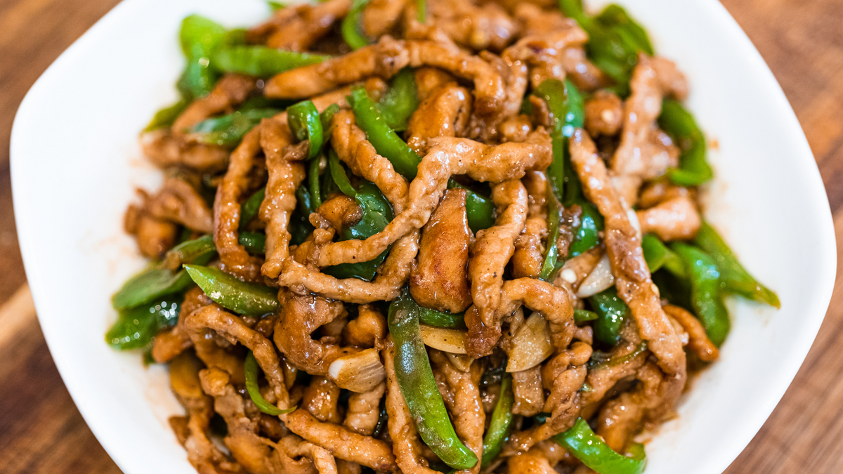 Stir Fry Pork w/ Green Pepper