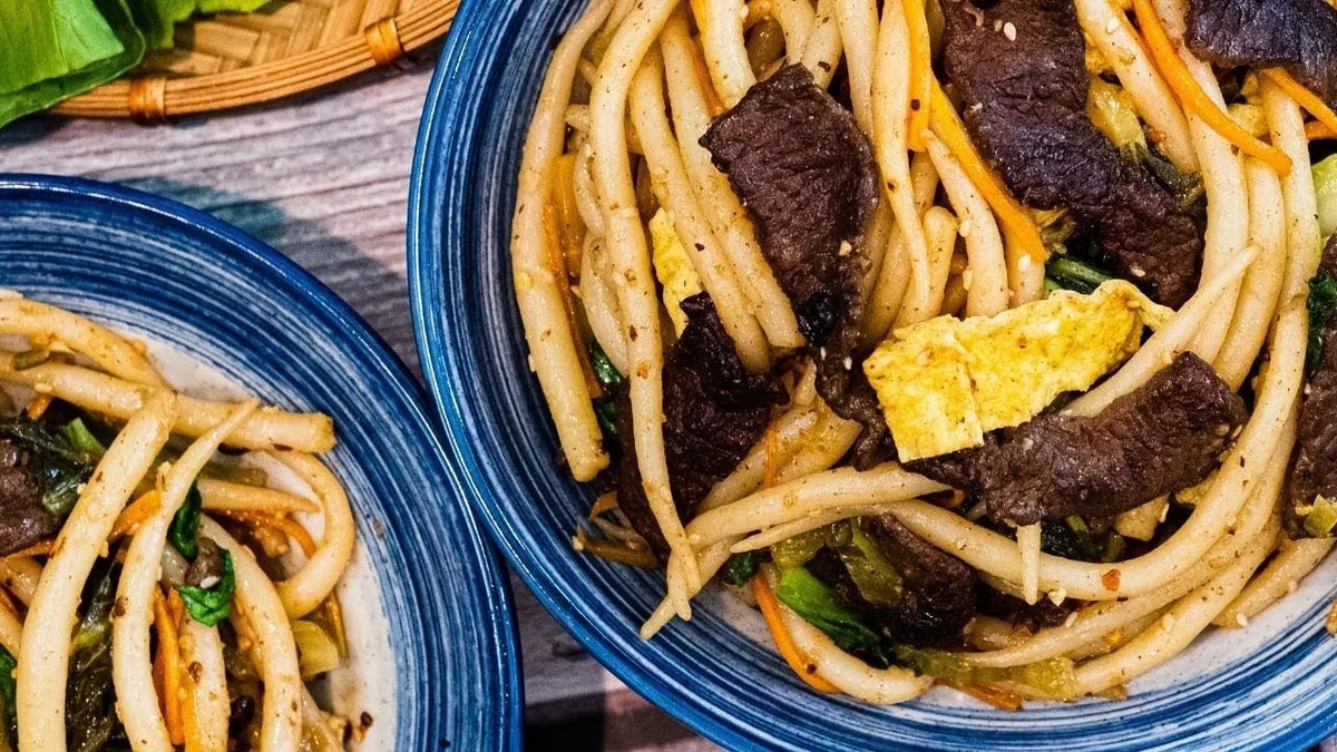 Stir Fry Silver Needle Noodles