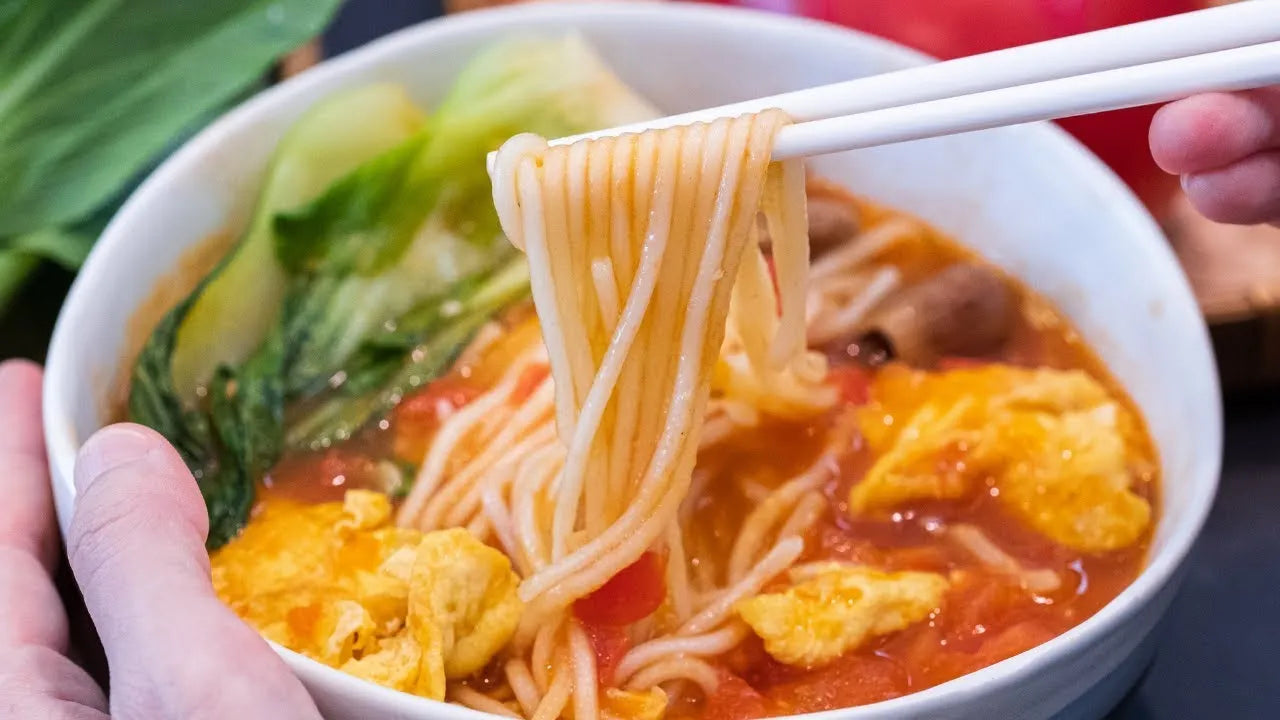 Tomato Egg Noodle Soup