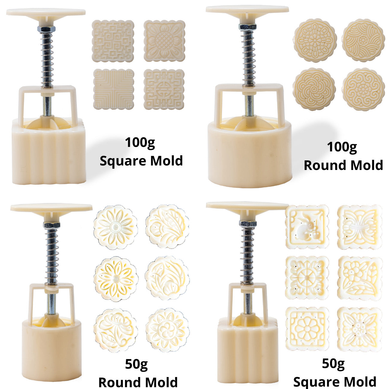 Moon Cake Making Set - 16 Patterns Total