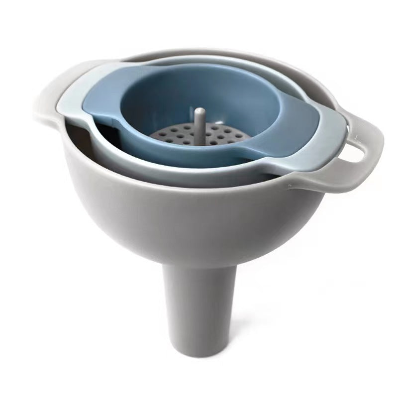 Kitchen Funnels w/ Detachable Strainer Filter