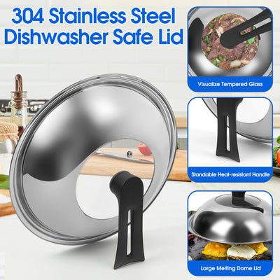 304 stainless steel lid