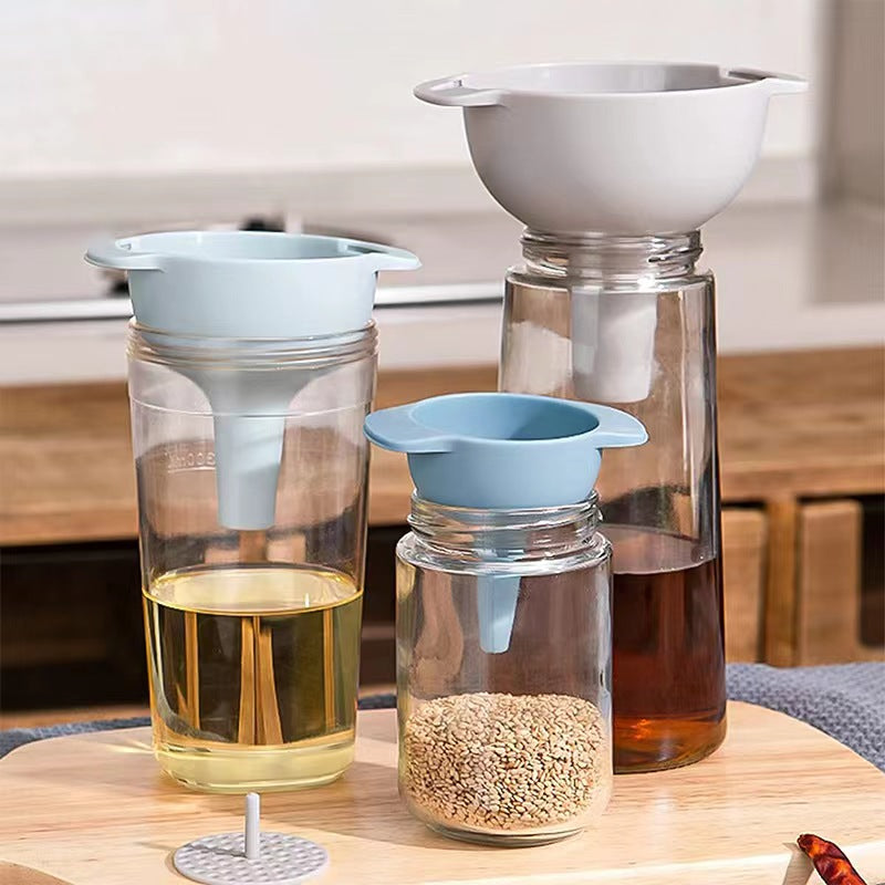 Kitchen Funnels w/ Detachable Strainer Filter