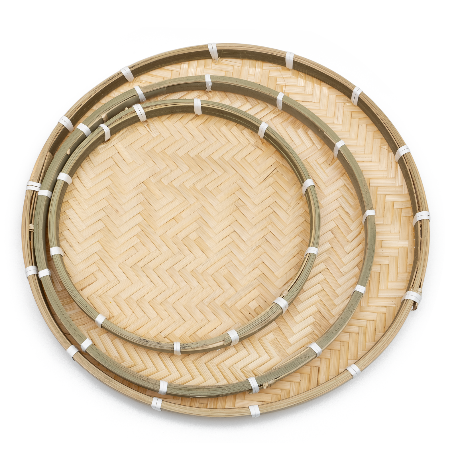 Handmade Bamboo Woven Trays