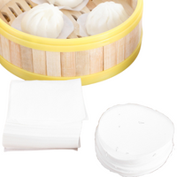 Round and Square Liners for Buns, Dumplings, and Other Dim Sum (500pieces+500 pieces)