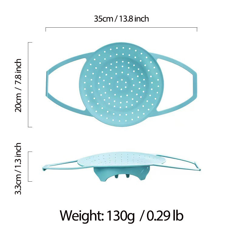 Food Grade Silicone Steamer  (Blue)