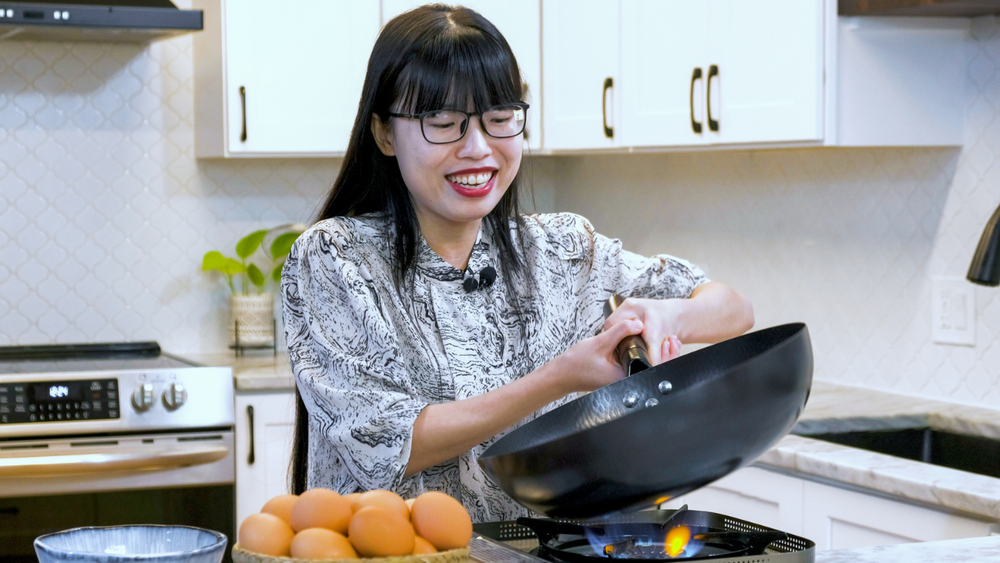 Mandy in her kitchen
