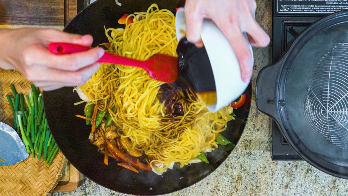 Wok with noodles