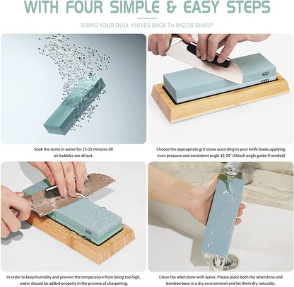 Knife Sharpening Stone Set