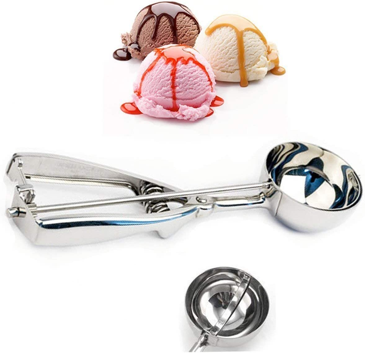 Ice Cream Scoop Set - Can be used for cookies, fruit, meatballs, etc.. –  Curated Kitchenware