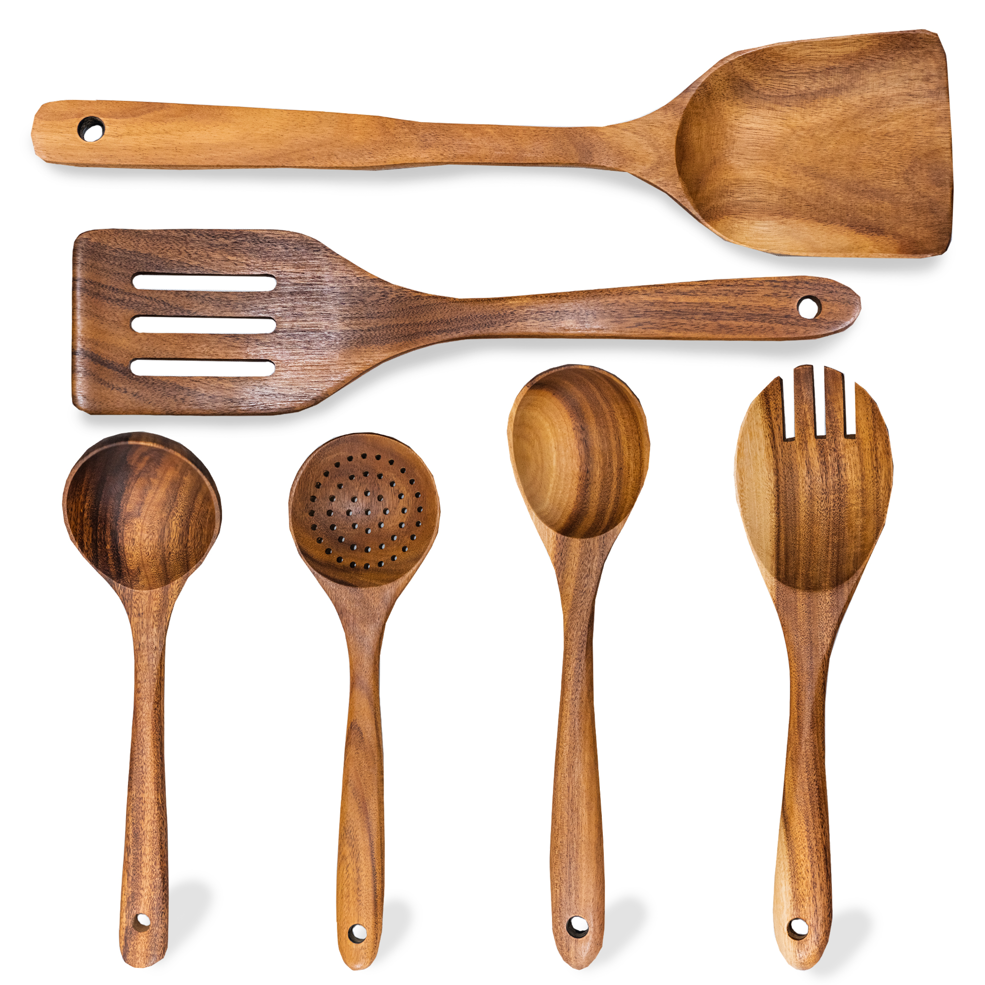 Wooden Kitchen Utensils Set