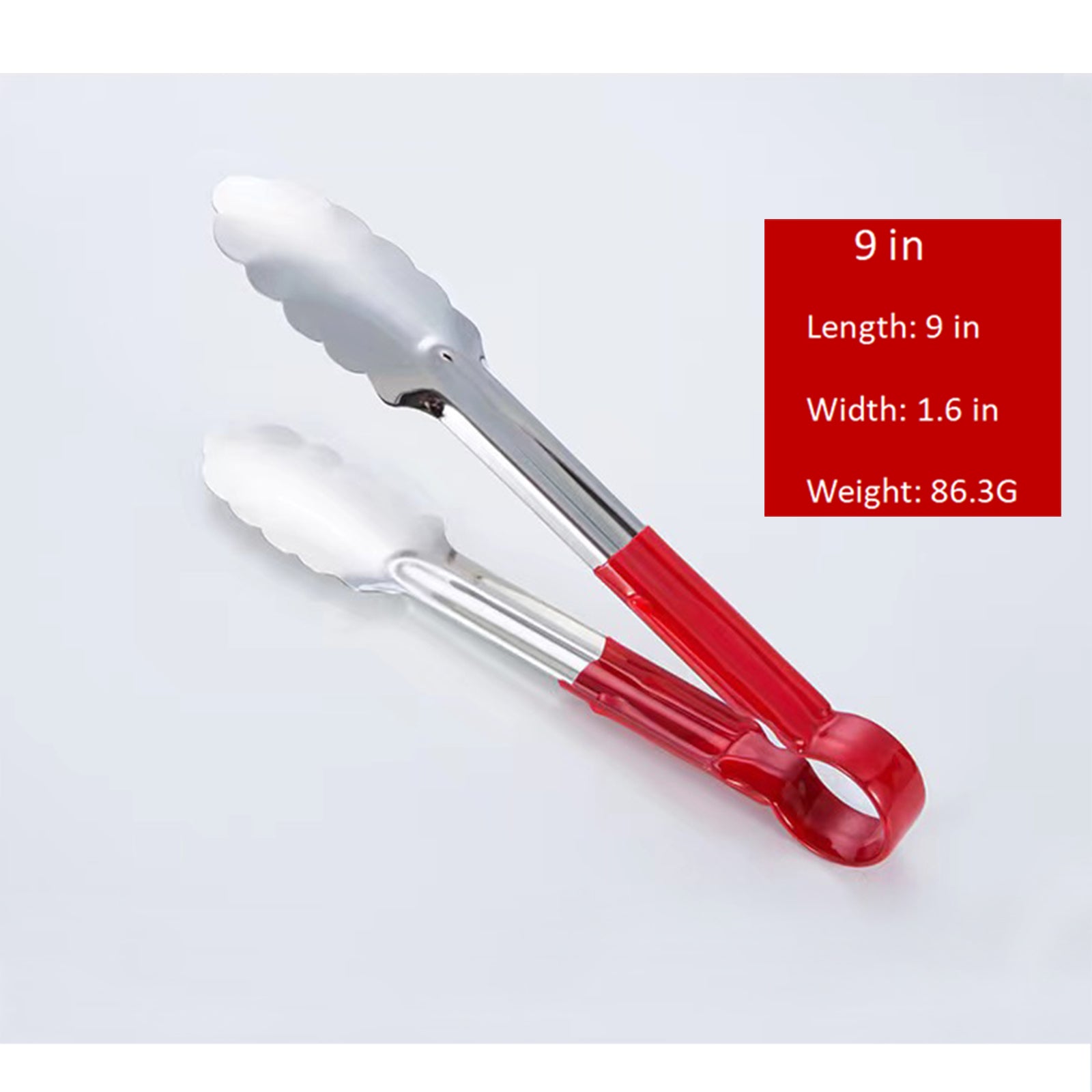 Kitchen Food Tongs - 7 Mini Silicone Serving Tongs - Set of 3