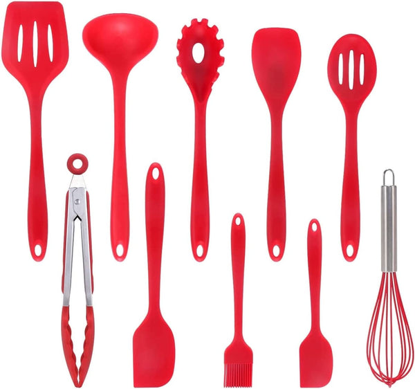 Silicone Kitchen Utensils (10 Piece Set)
