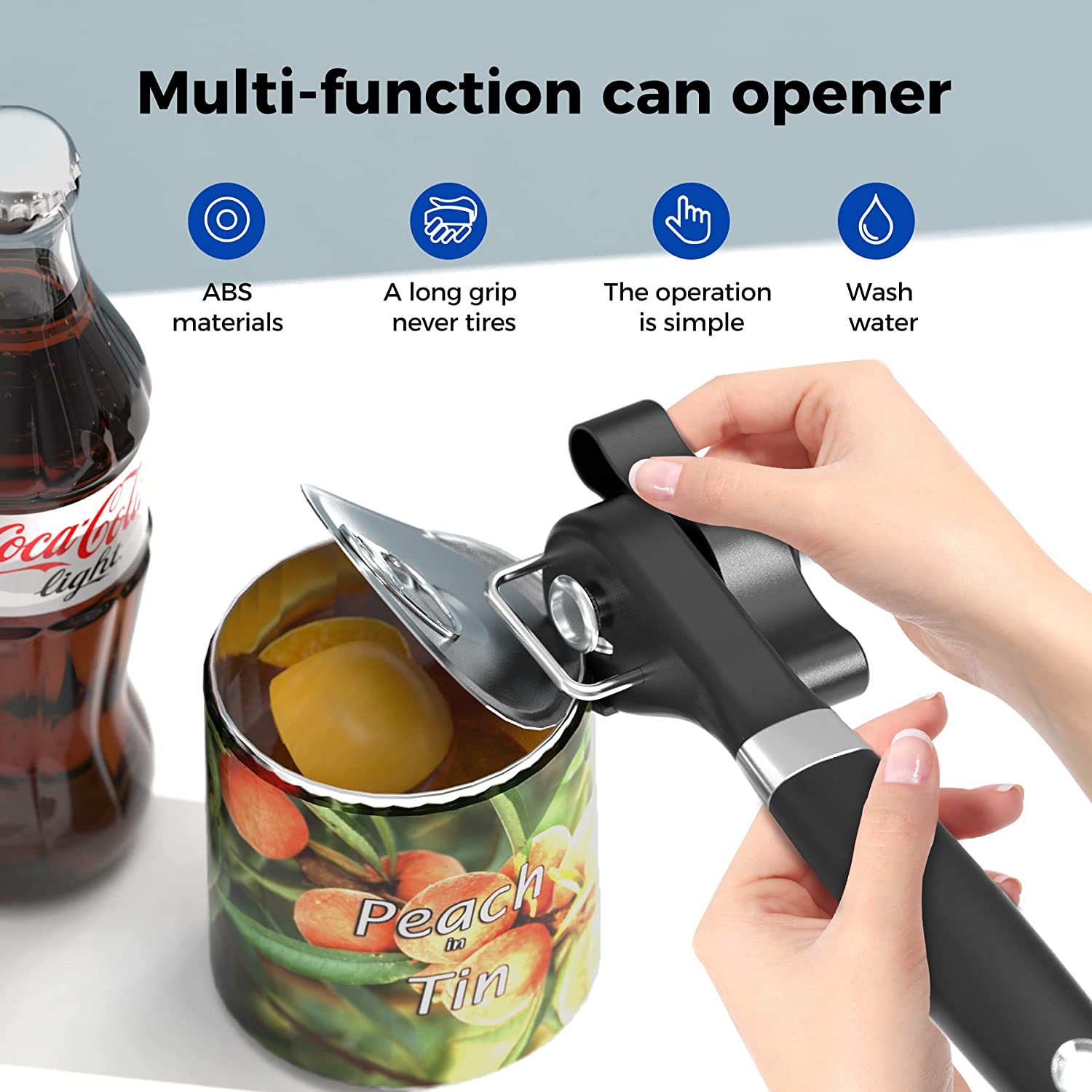 Sl Manual Side Cut Can Opener Set Stainless Steel Can Bottle Tin