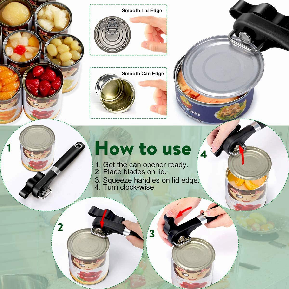Manual Stainless Steel Strong Canning Knife Can Opener Kitchen Can Opener -  China Knife Can Opener and Can Opener price
