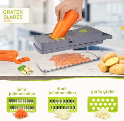 Mandoline Food Slicer (includes 13 attachments)
