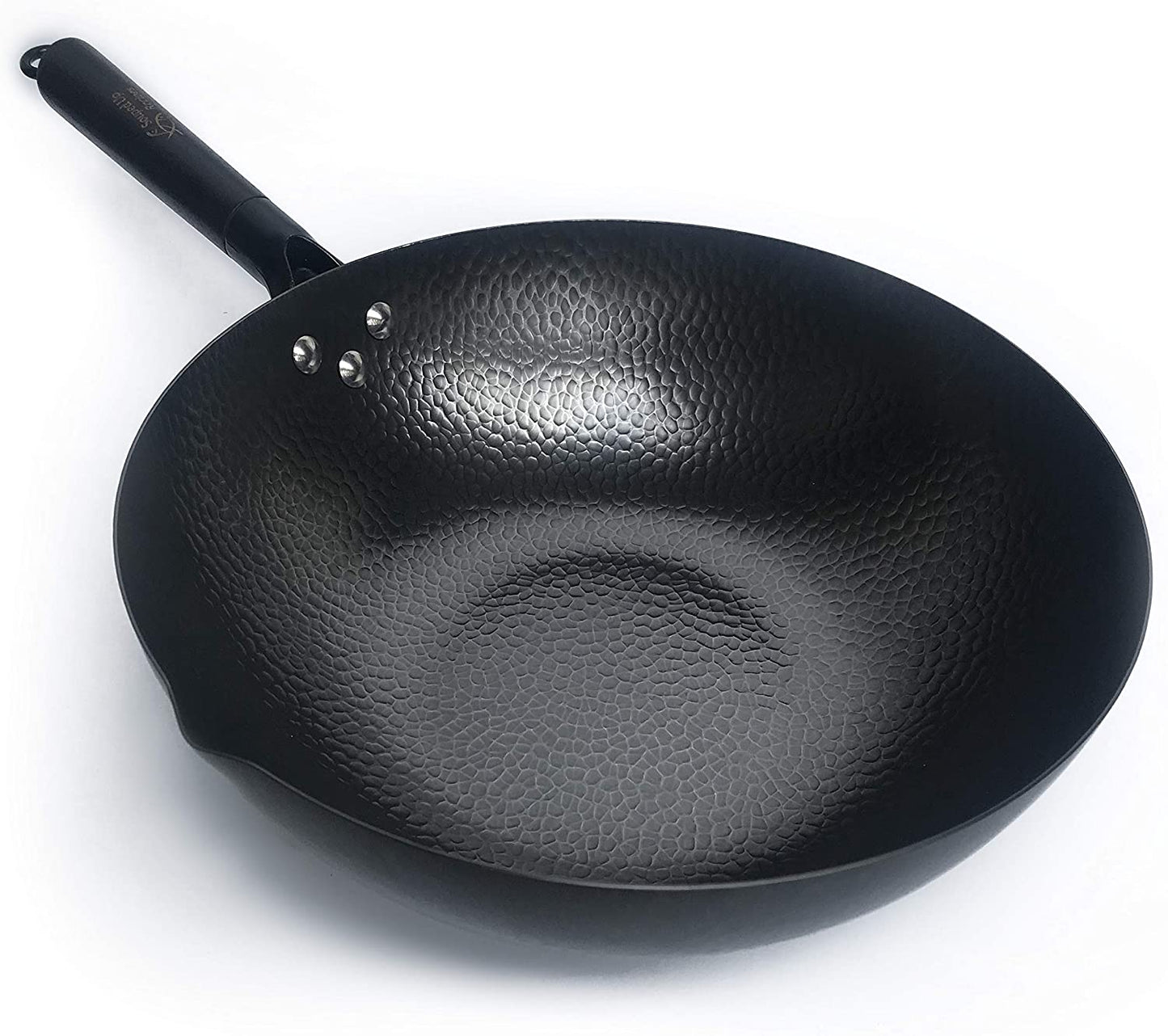 Carbon Steel Wok - Works on Electric, Gas and Induction Stoves!