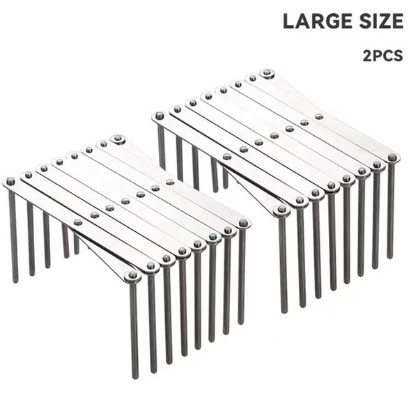 Multi-Functional Organizer for Dishes and Lids / Retractable Plate Drying Rack Holder (2 PC)